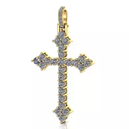 Cross pendant 3D print model