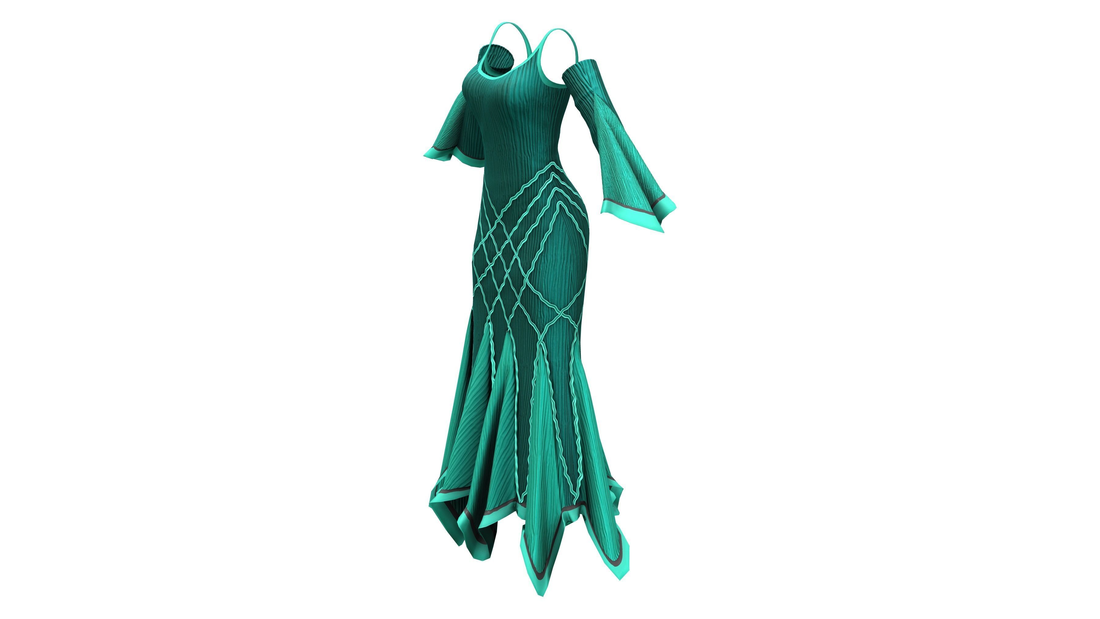 green elven dress Elven Bridal Gown – Firefly Path