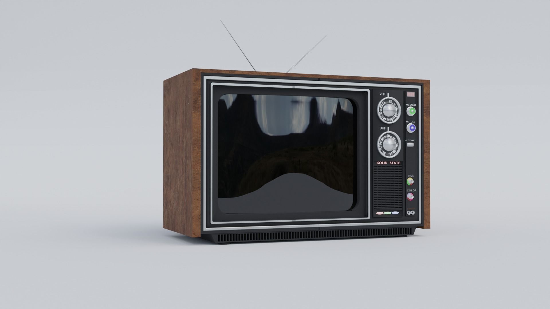 Old TV free 3D model CGTrader