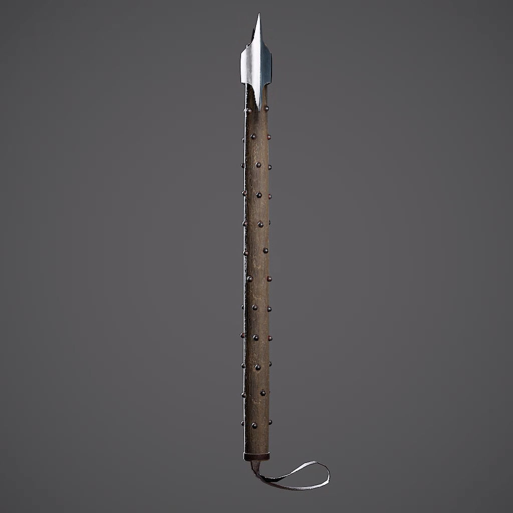 Double Axe Low-poly 3D model_45