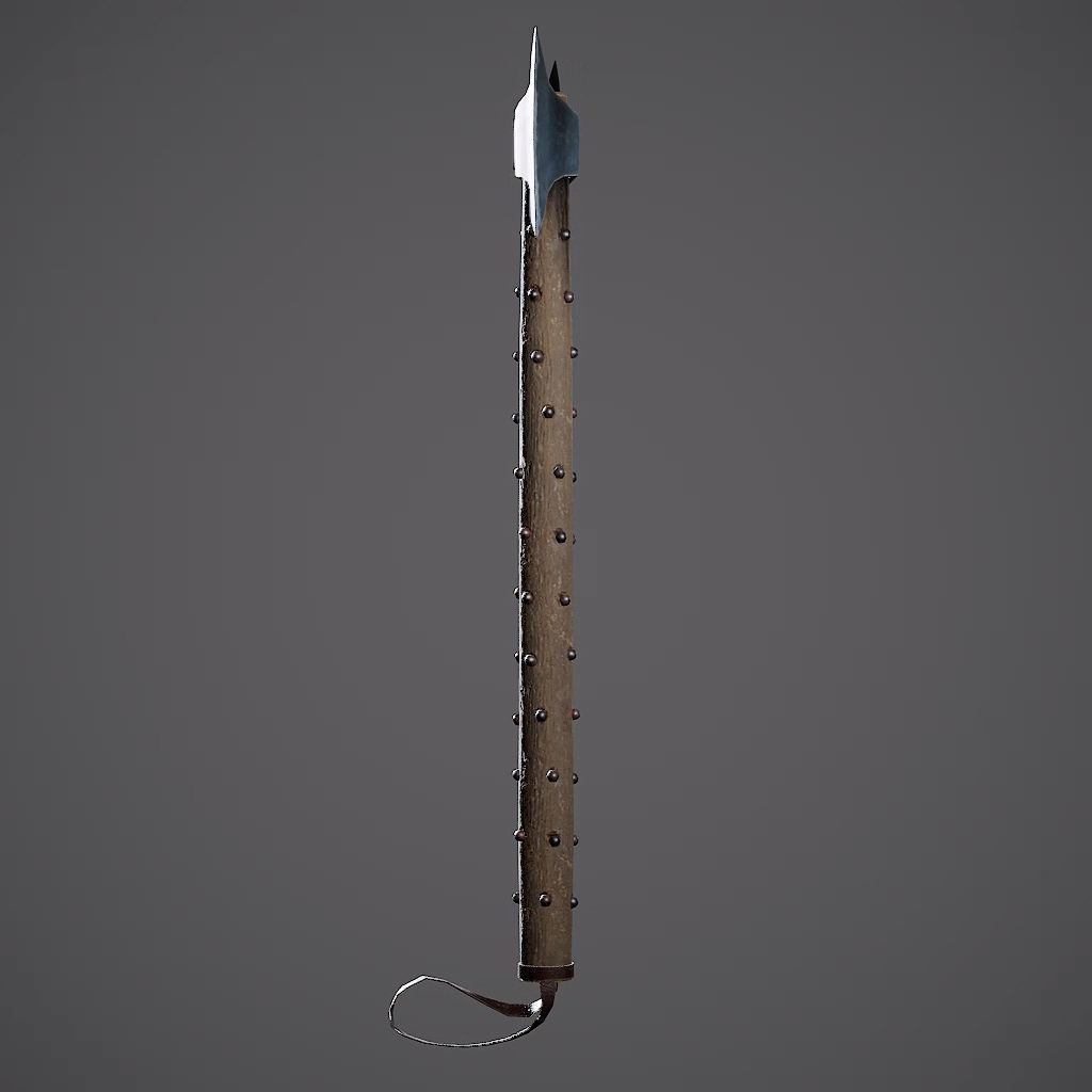 Double Axe Low-poly 3D model_19