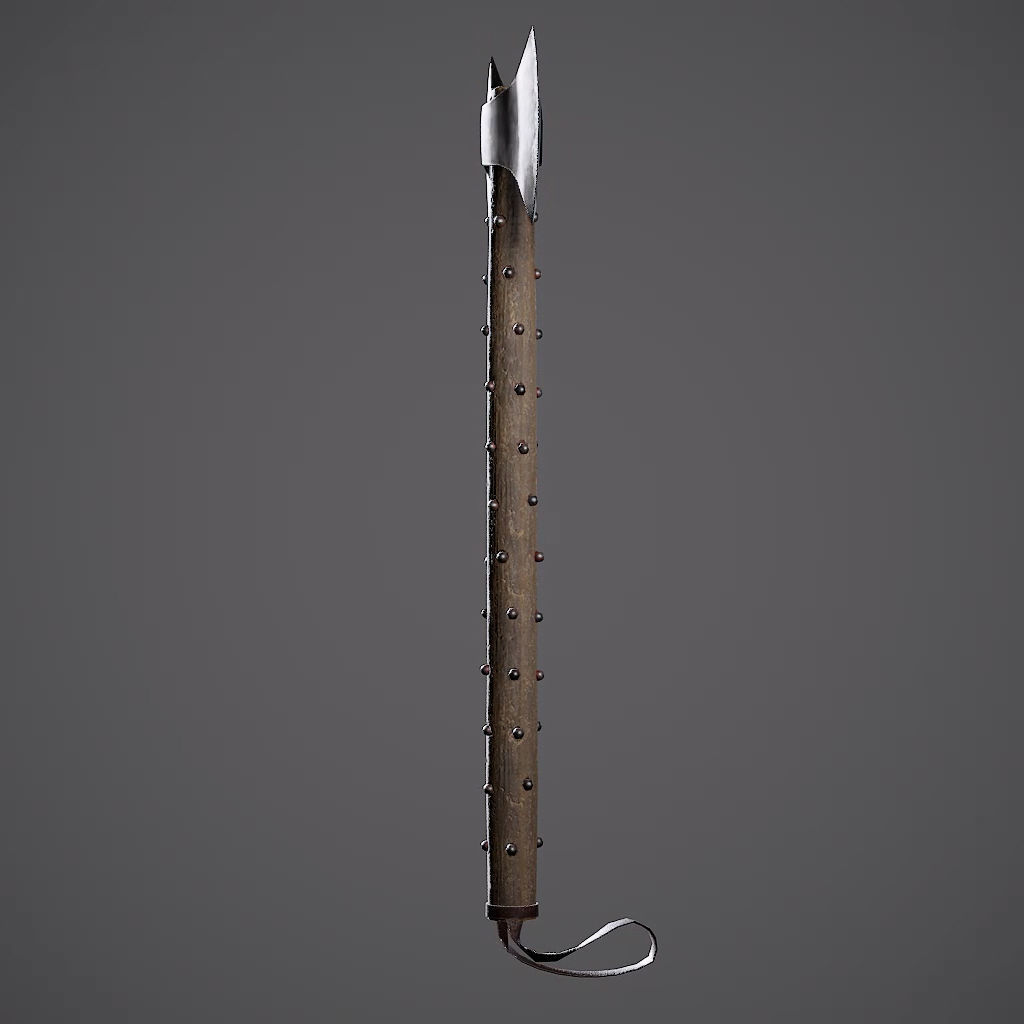 Double Axe Low-poly 3D model_46
