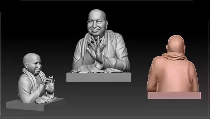 Jai guruji sculpture  3D print model