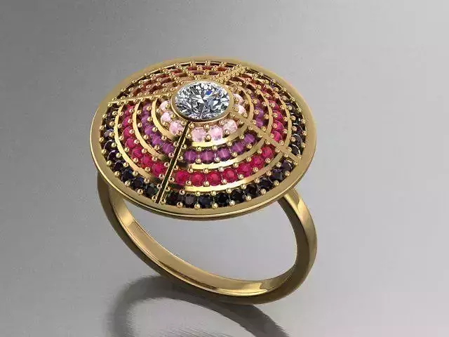 Fashion Ring 3D print model