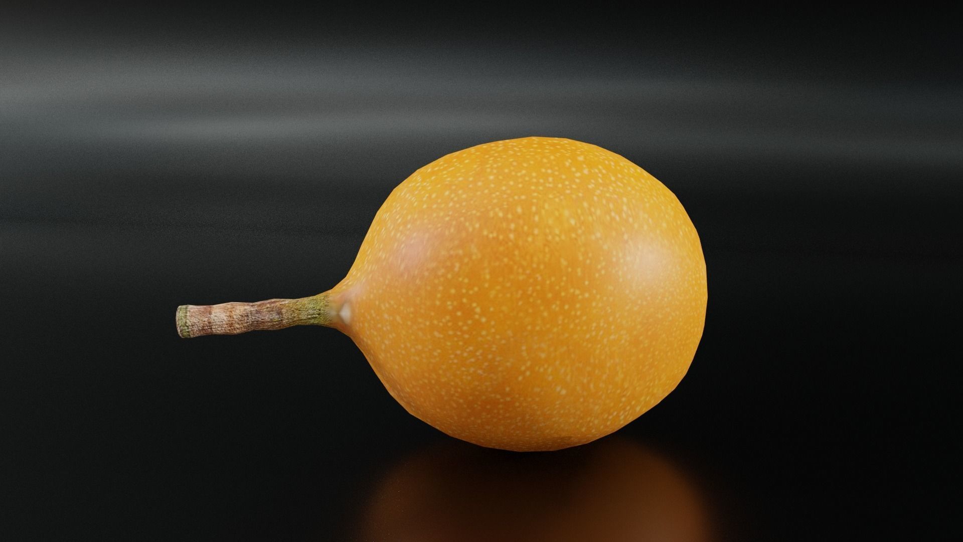 PassionFruit fruit Low-poly 3D model_2