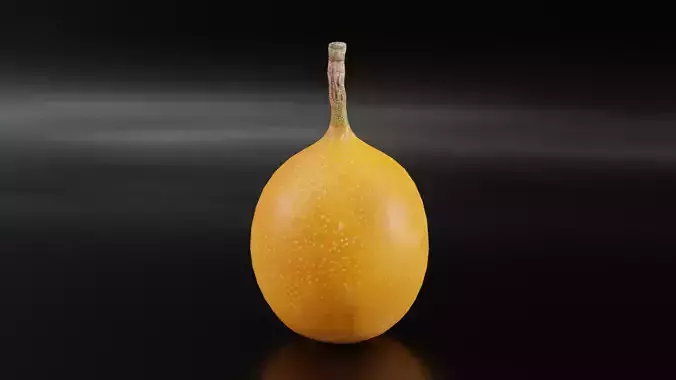 PassionFruit fruit Low-poly 3D model