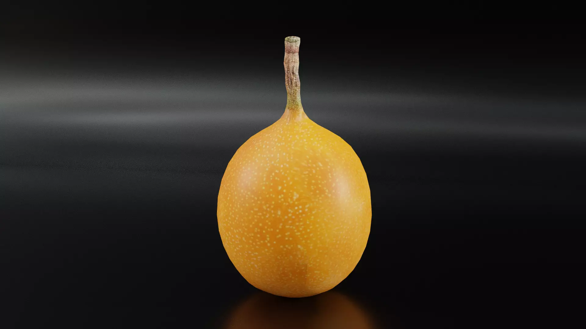 PassionFruit fruit Low-poly 3D model_0