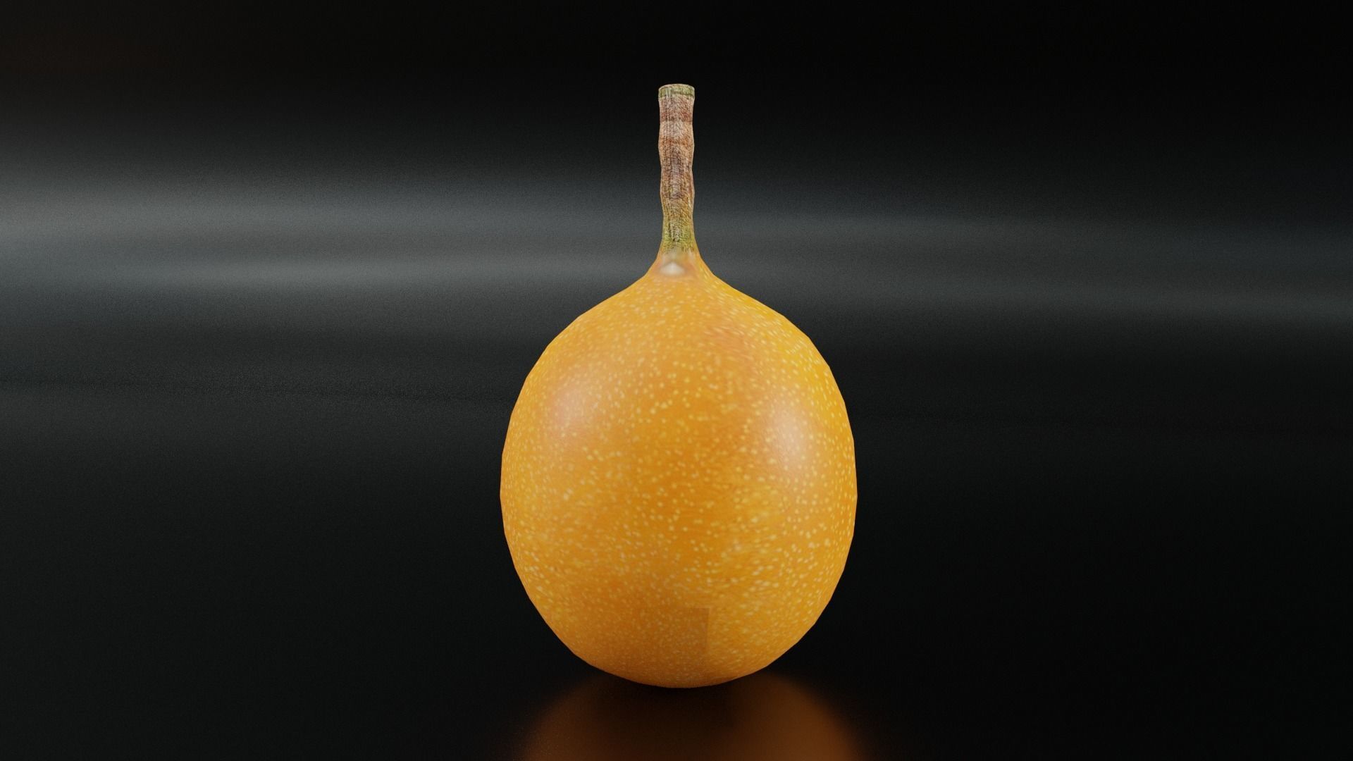PassionFruit fruit Low-poly 3D model_1