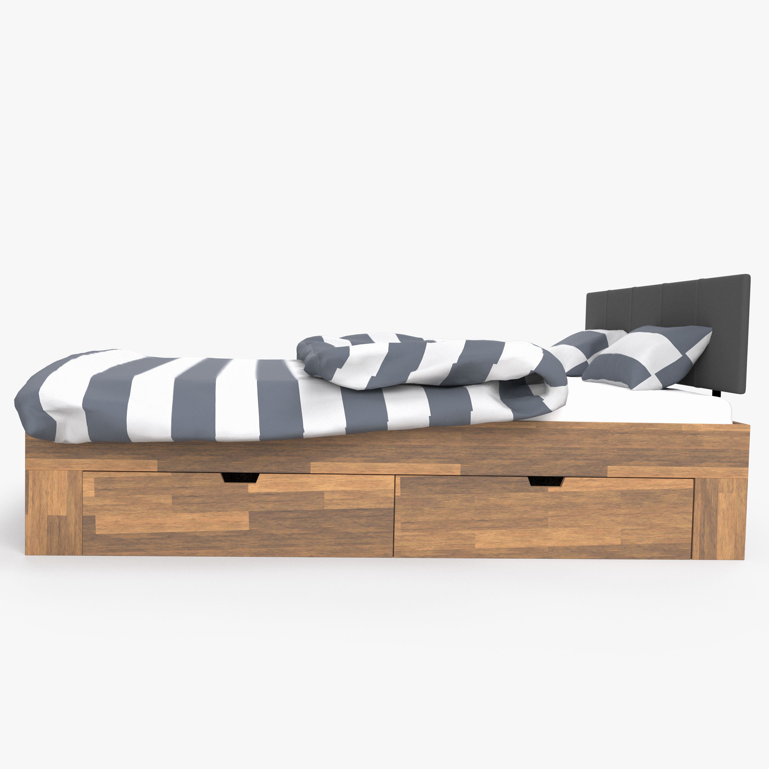 Castlecoote bed 3D model_2