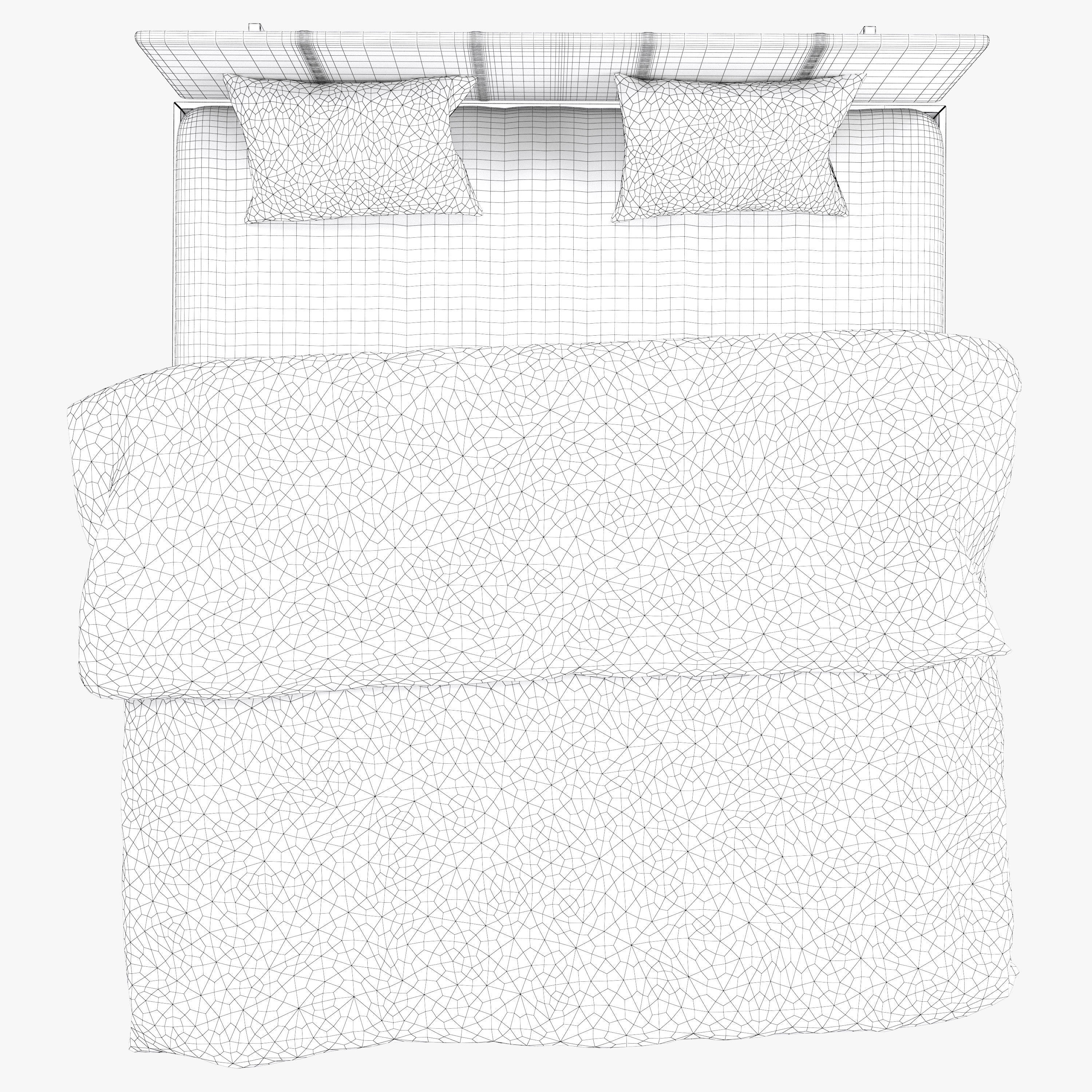 Castlecoote bed 3D model_13