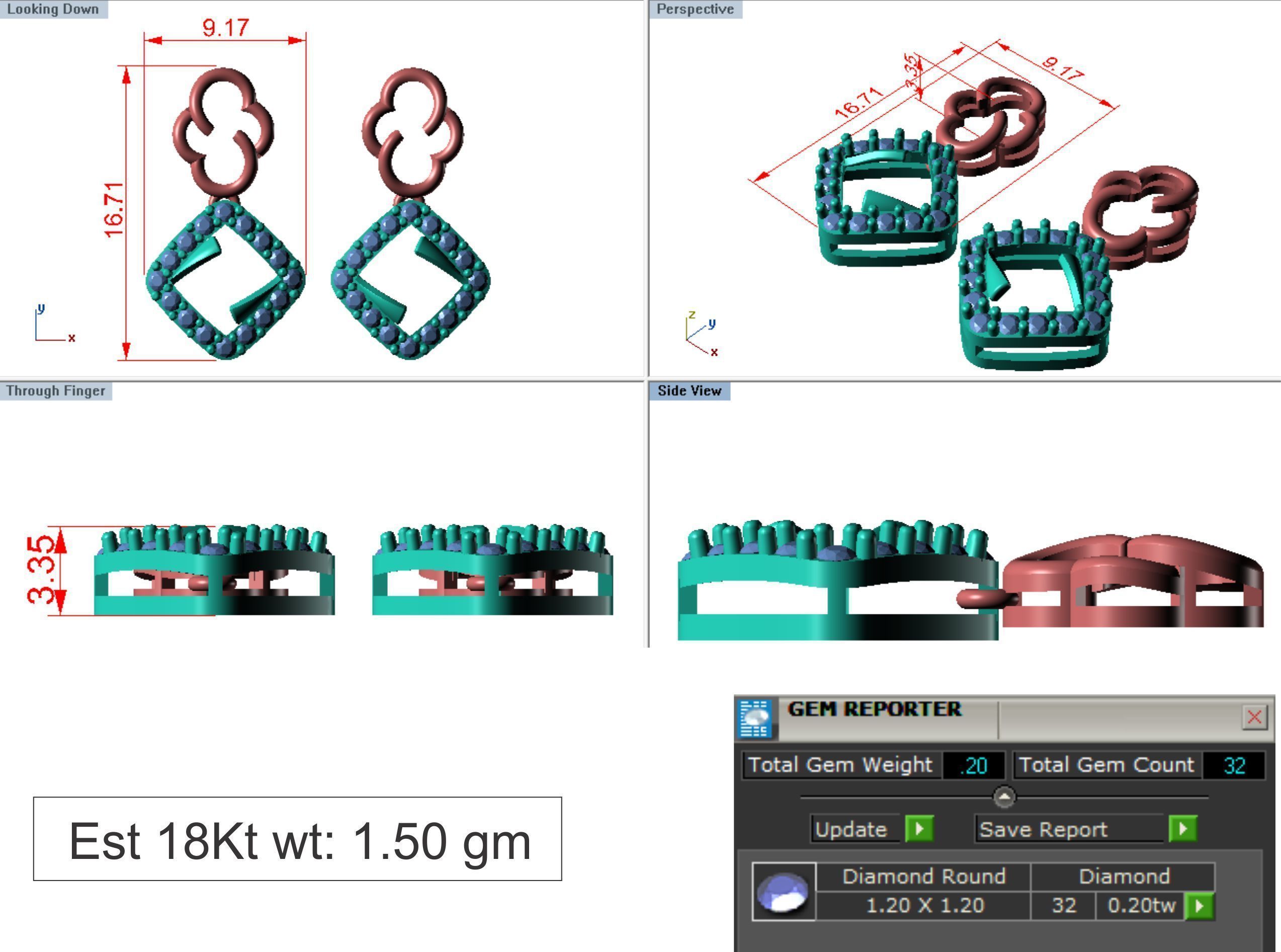 Earrings - 17 3D print model_3