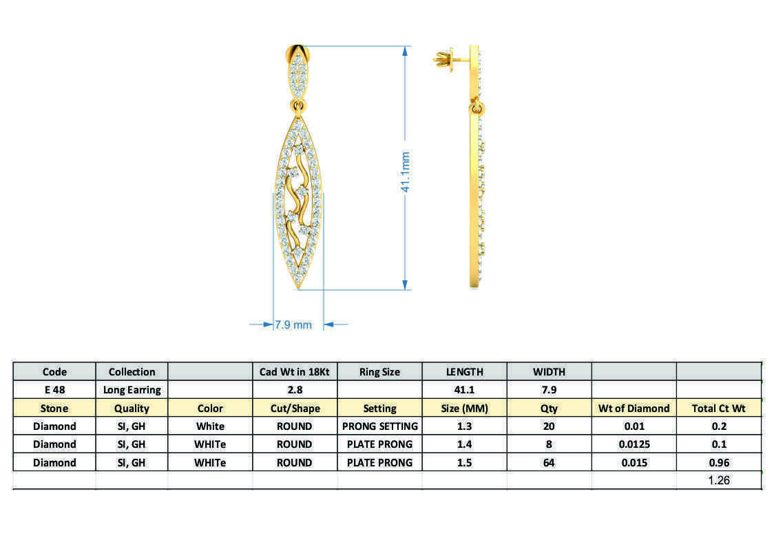 Earrings - 48 3D print model_3