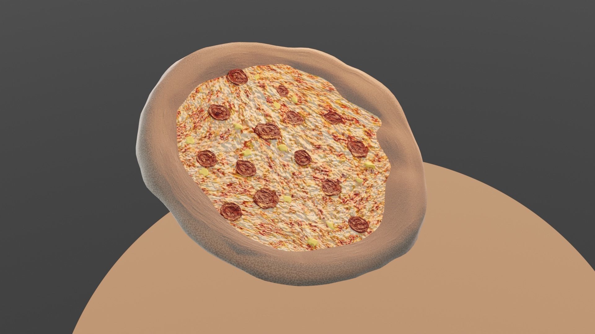 Pepperoni pizza 3D model_6