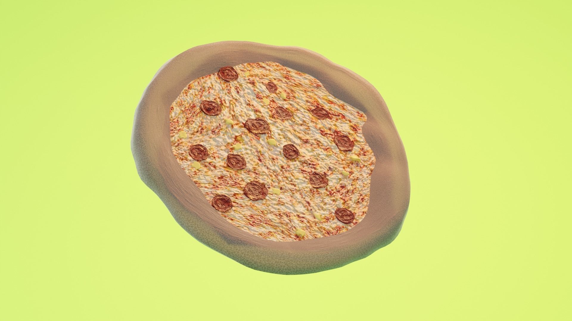Pepperoni pizza 3D model_3