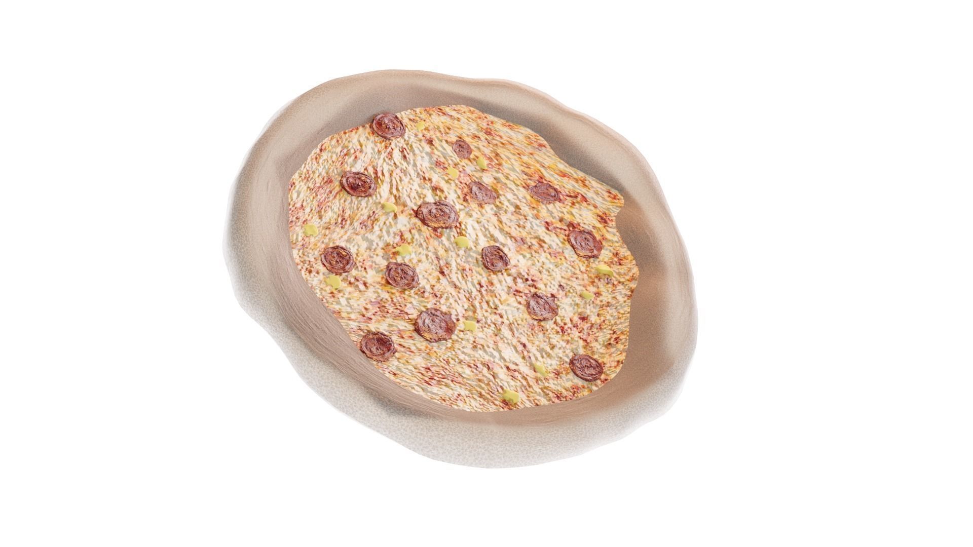 Pepperoni pizza 3D model_4