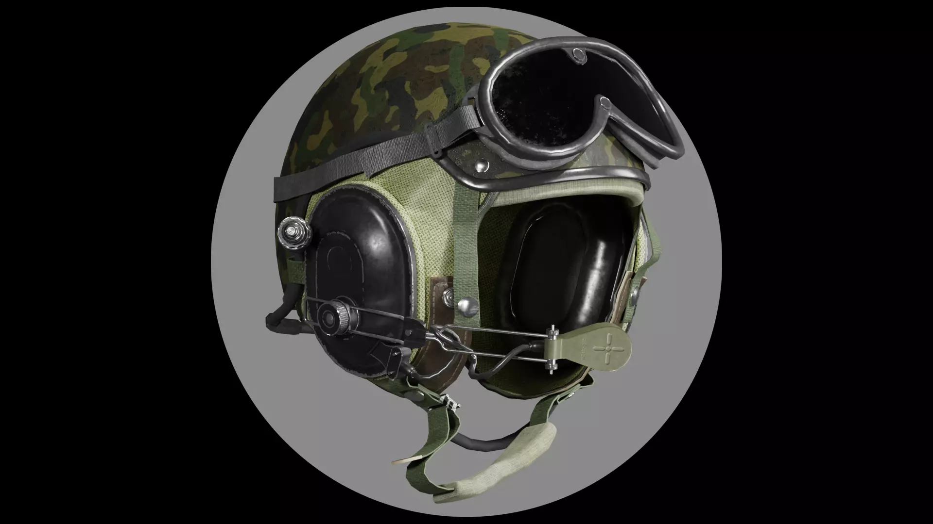 Helmet Vehicle Crewman Military Helmet Low-poly 3D model