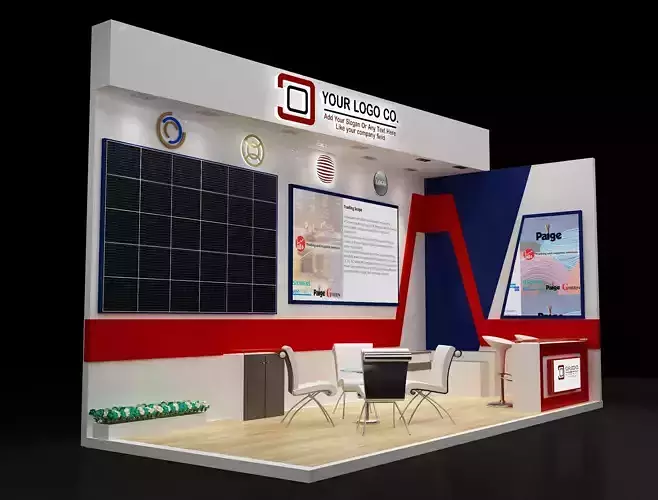 Booth Exhibition Stand a620a 3D model