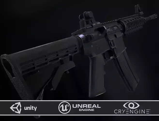 M4A1 RIS high detail