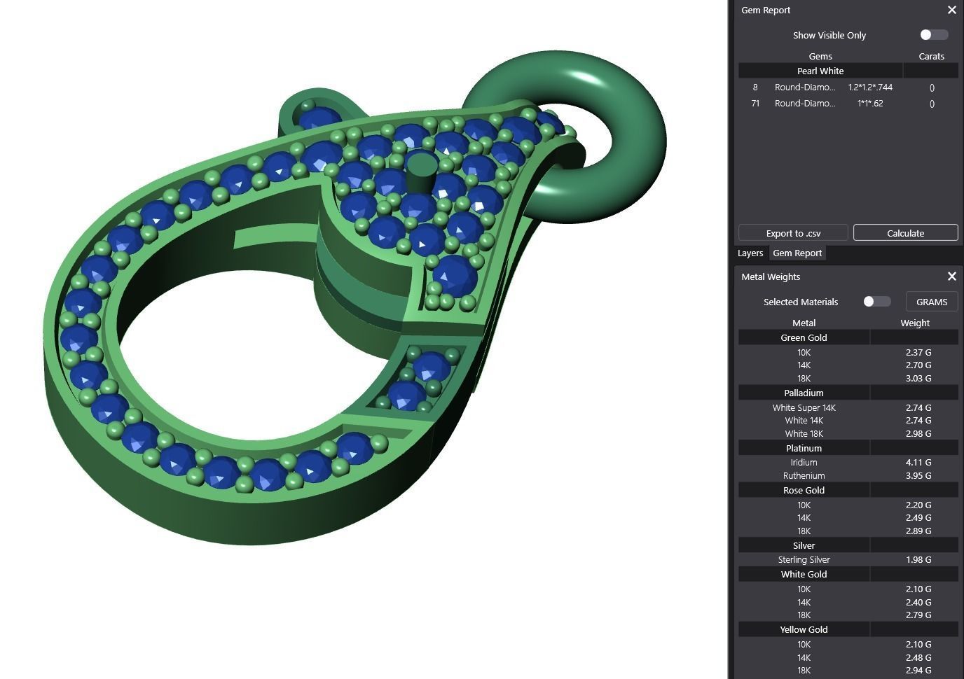 Diamond Lobster Clasp Lock 3D print model_10