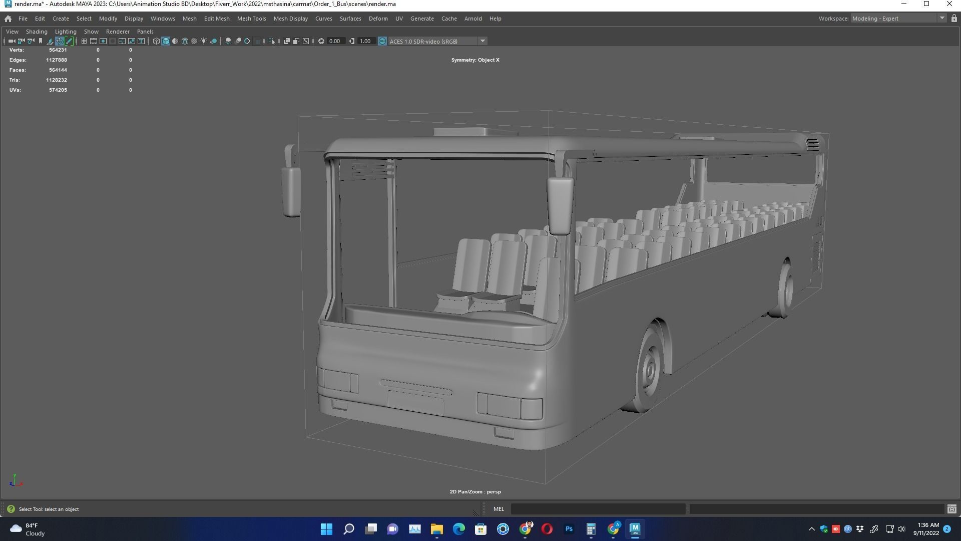 Iveco MyWay Passenger Bus  for 3D Print Model 3D print model_1