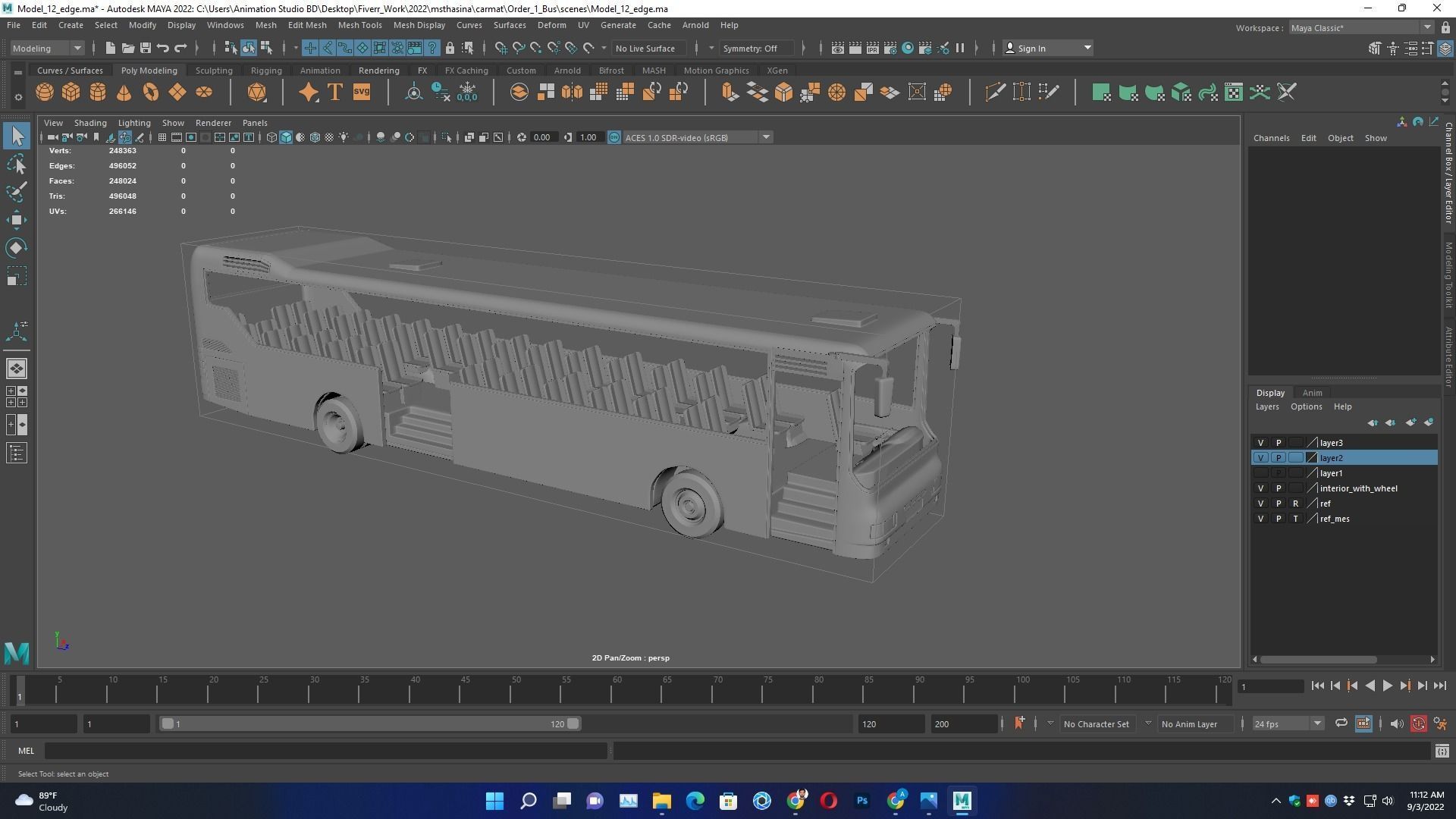 Iveco MyWay Passenger Bus  for 3D Print Model 3D print model_4
