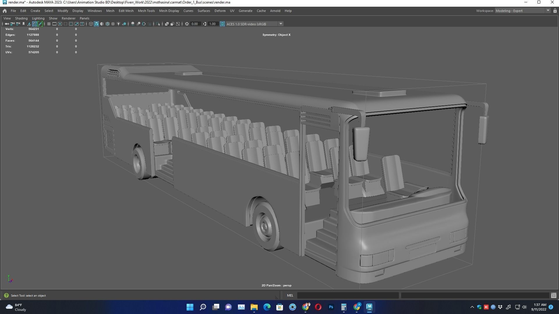 Iveco MyWay Passenger Bus  for 3D Print Model 3D print model_13