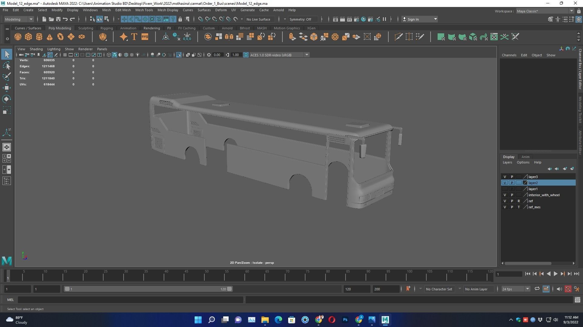 Iveco MyWay Passenger Bus  for 3D Print Model 3D print model_2