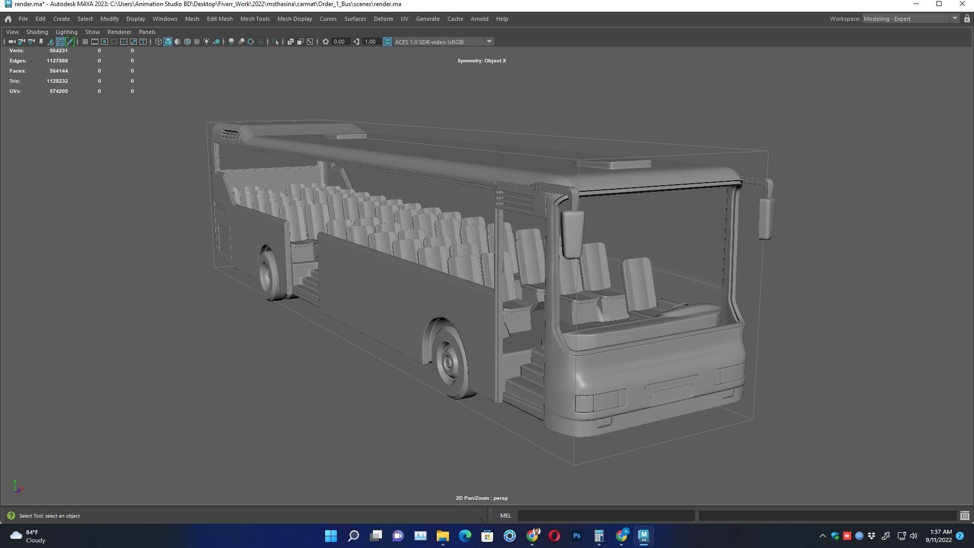 Iveco MyWay Passenger Bus  for 3D Print Model 3D print model_12