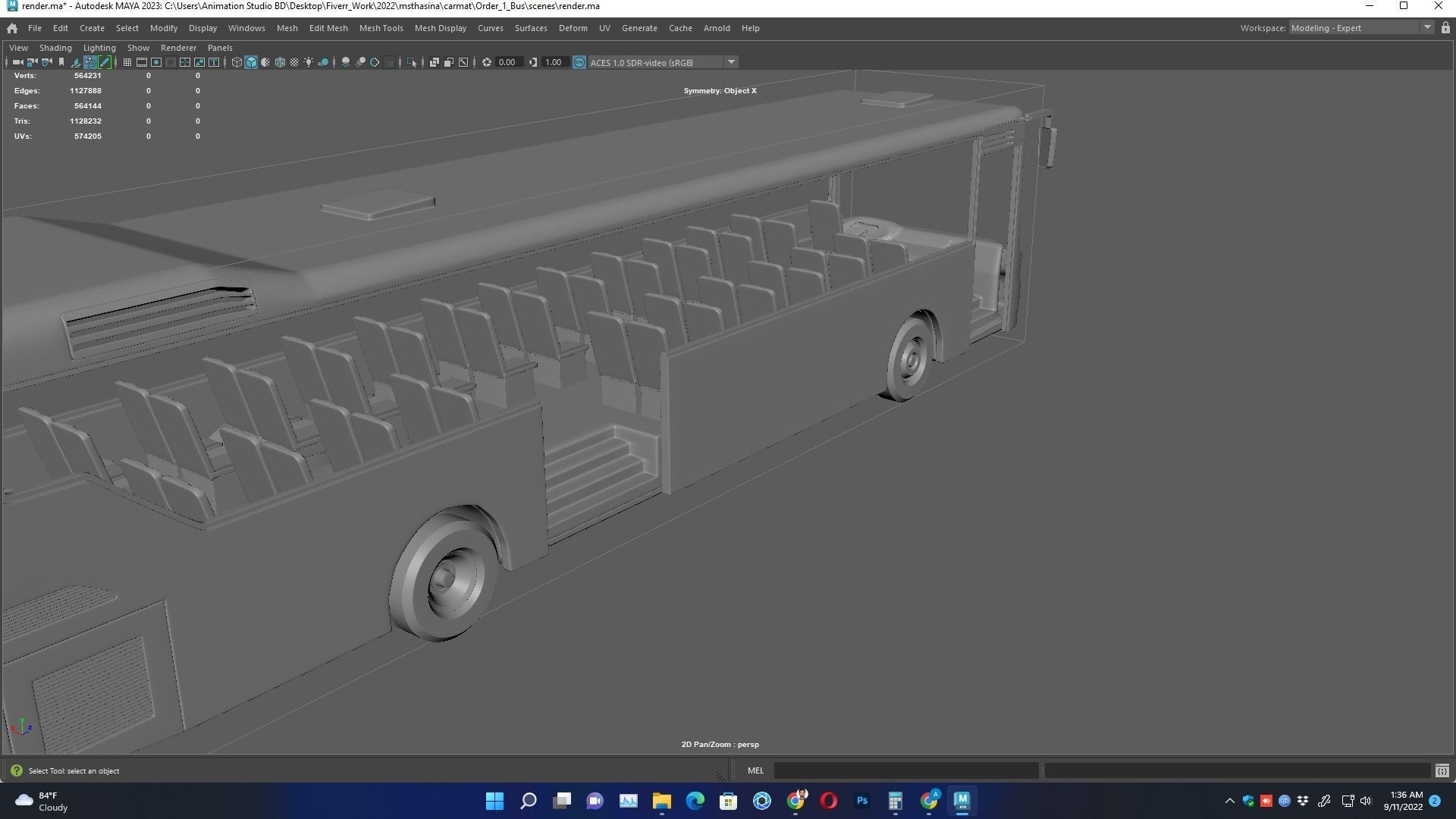 Iveco MyWay Passenger Bus  for 3D Print Model 3D print model_10