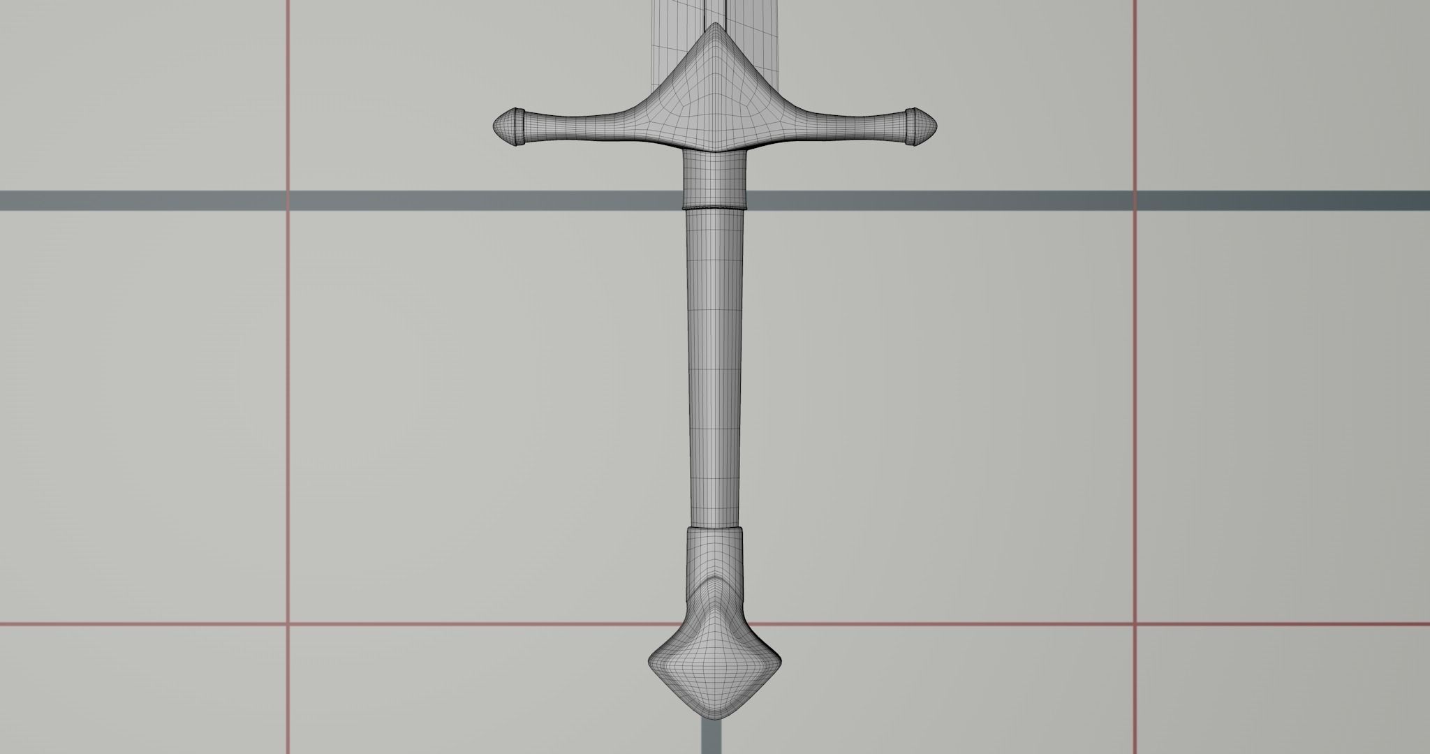 Broken sword PBR 3D model_8