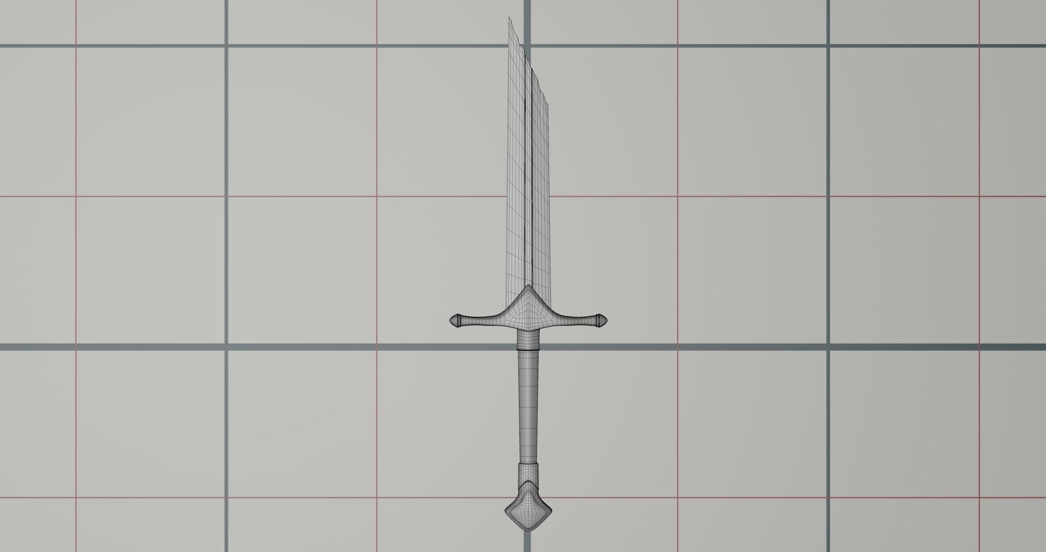 Broken sword PBR 3D model_6