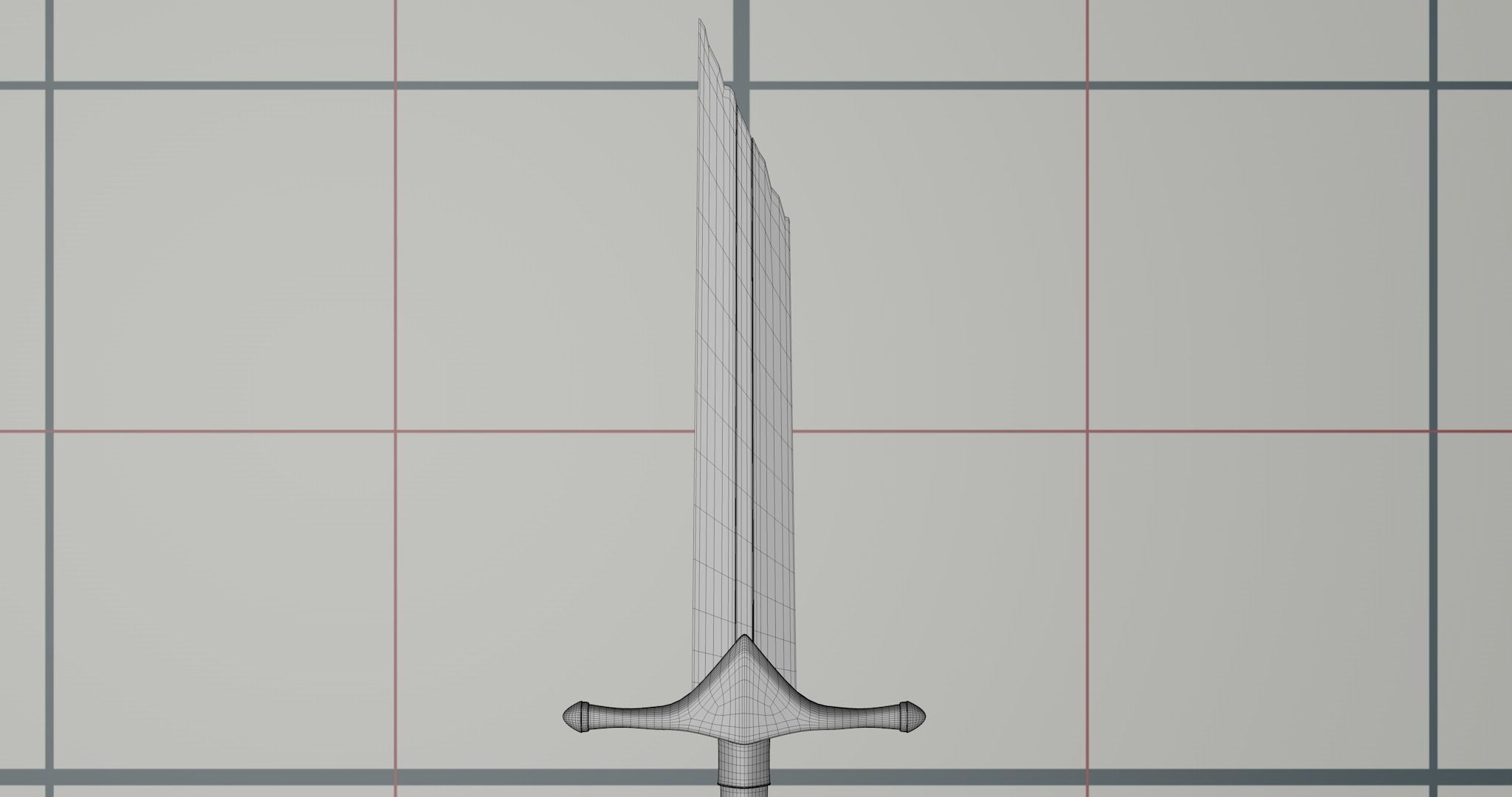 Broken sword PBR 3D model_9