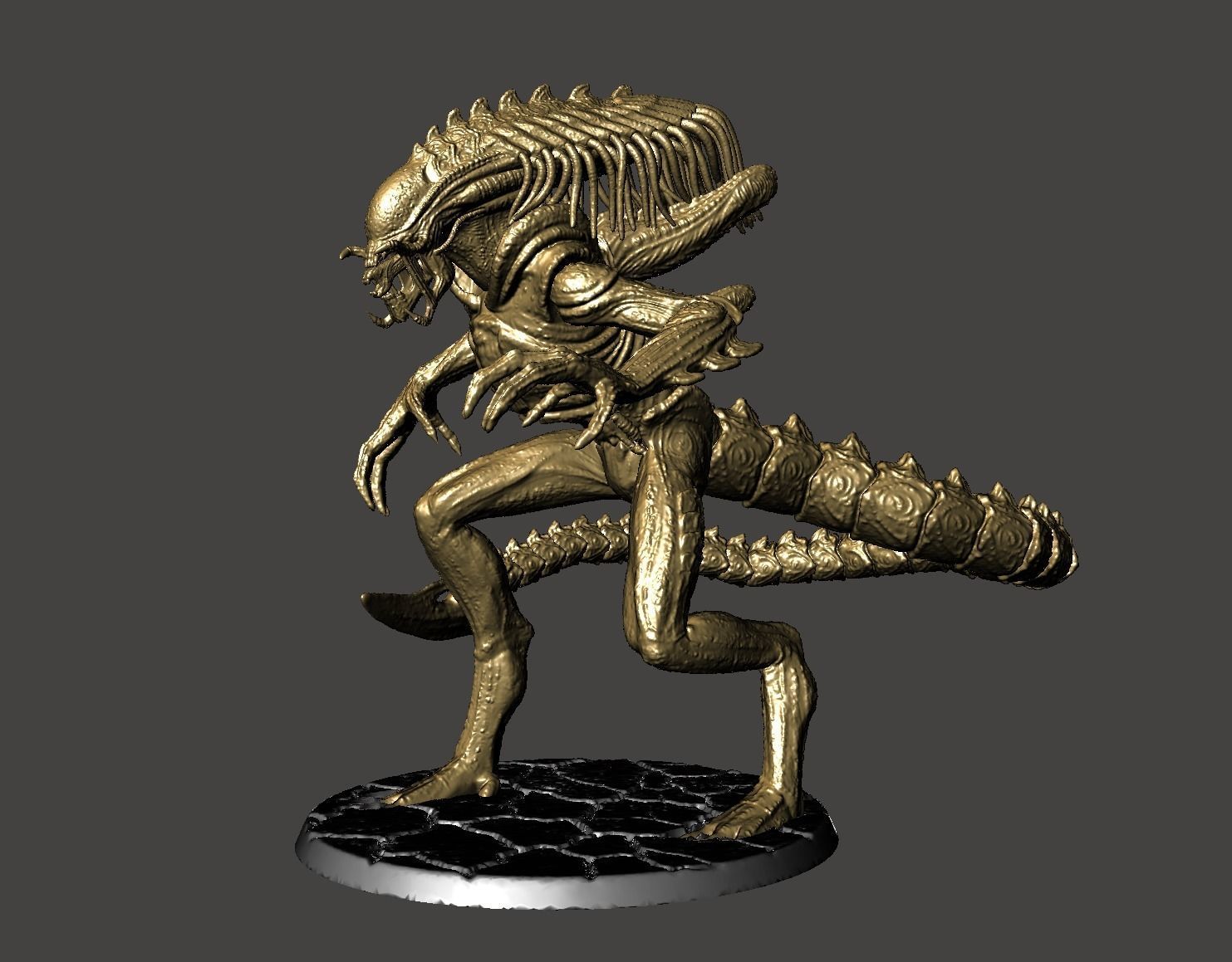 PREDALIEN ABOMINATION HYBRID XENOMORPH AVP - ULTRA DETAILED STL 3D print model_4