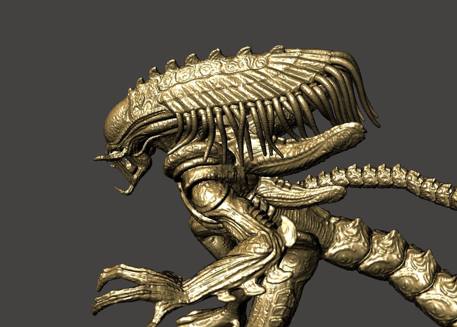 PREDALIEN ABOMINATION HYBRID XENOMORPH AVP - ULTRA DETAILED STL 3D print model_29