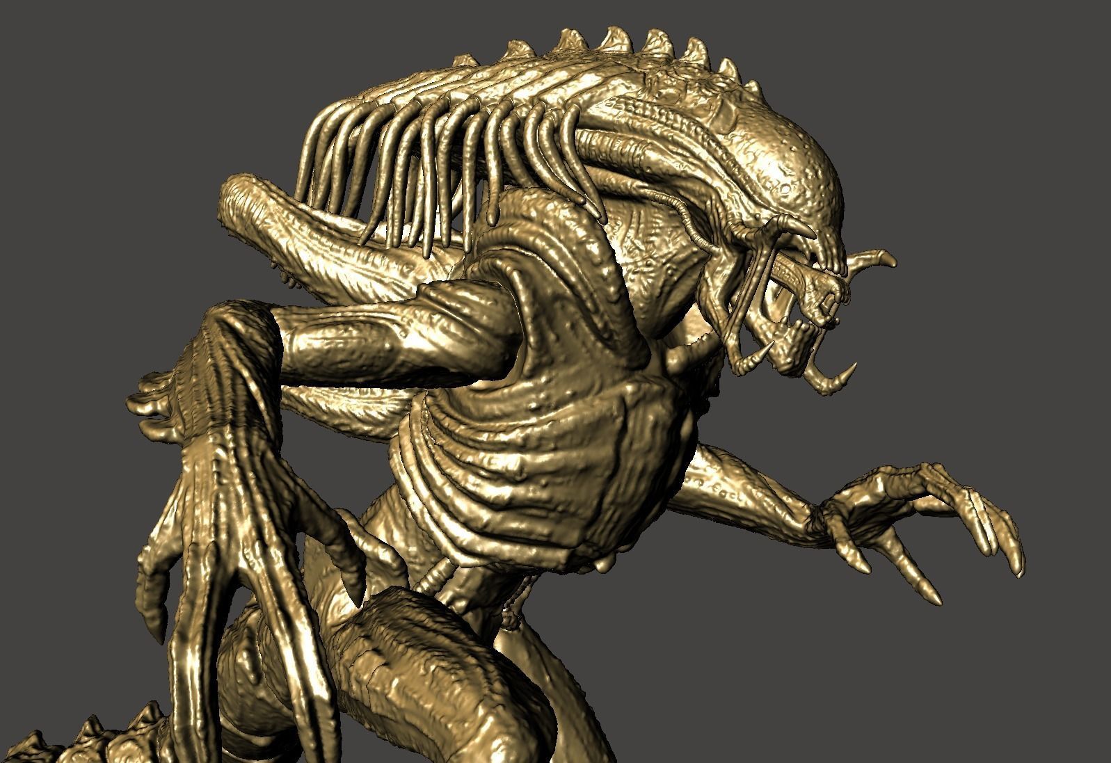 PREDALIEN ABOMINATION HYBRID XENOMORPH AVP - ULTRA DETAILED STL 3D print model_28
