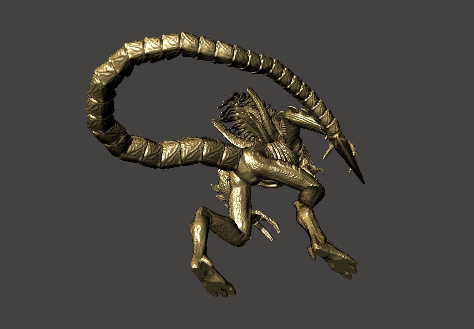 PREDALIEN ABOMINATION HYBRID XENOMORPH AVP - ULTRA DETAILED STL 3D print model_25