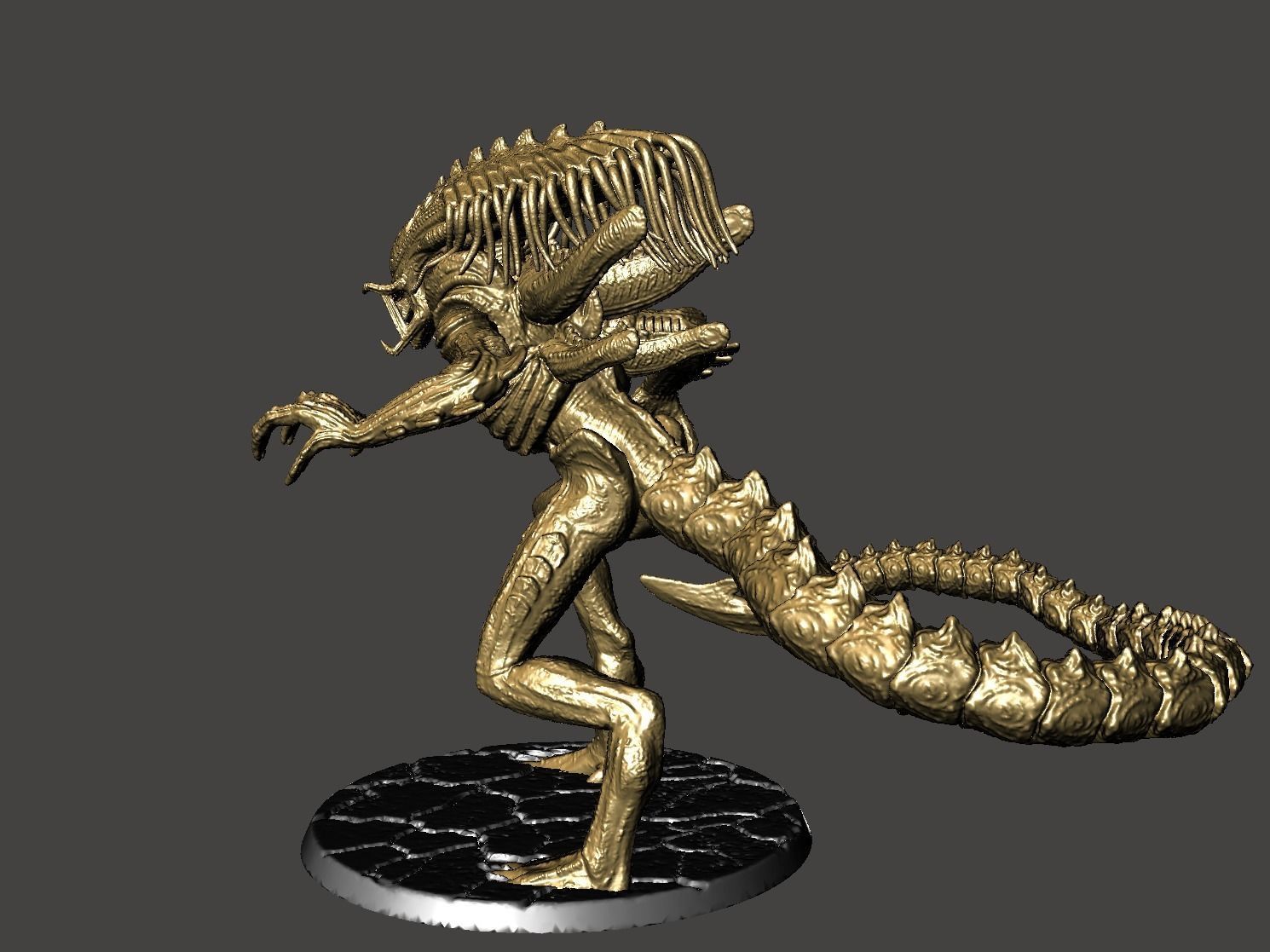 PREDALIEN ABOMINATION HYBRID XENOMORPH AVP - ULTRA DETAILED STL 3D print model_22