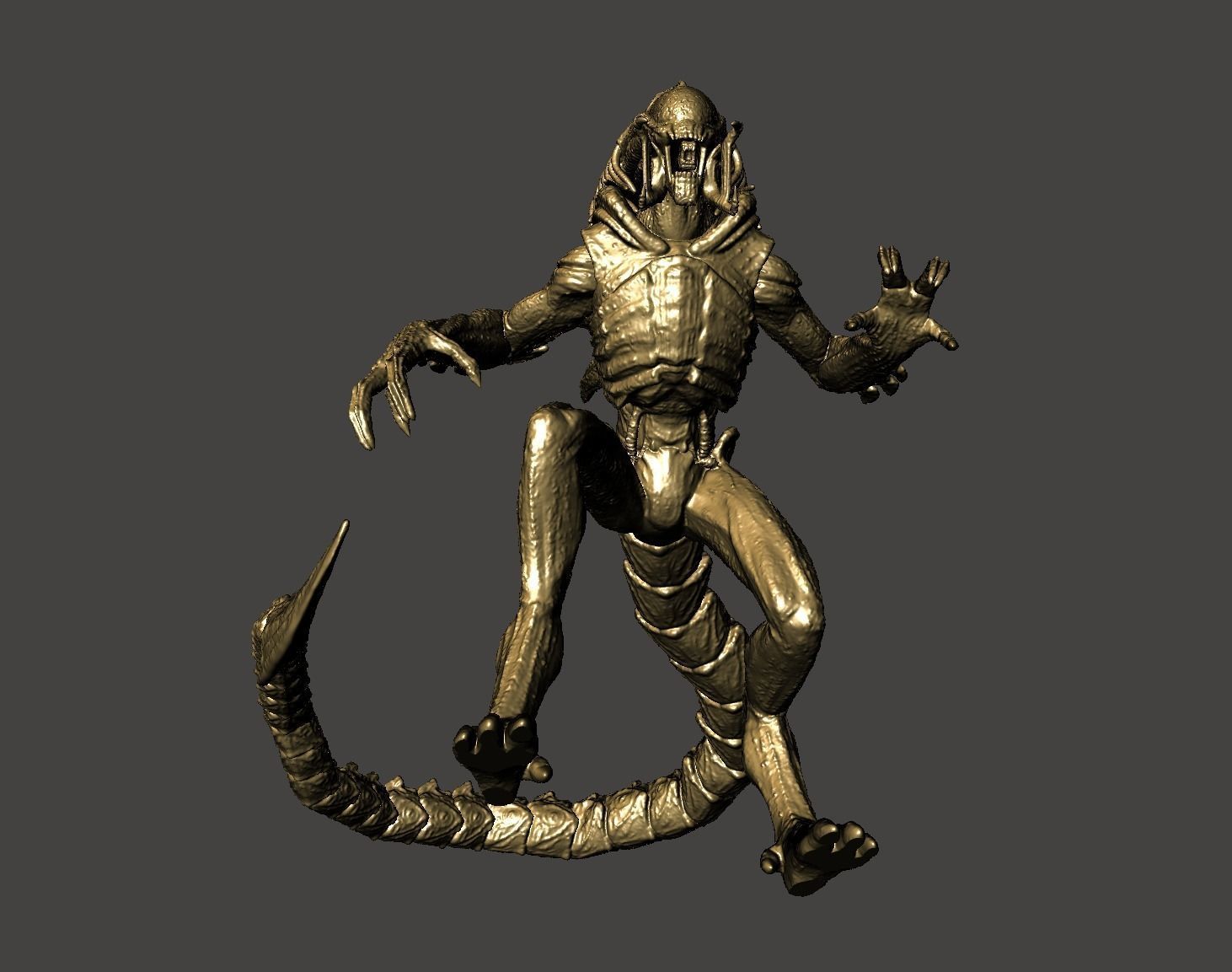 PREDALIEN ABOMINATION HYBRID XENOMORPH AVP - ULTRA DETAILED STL 3D print model_8