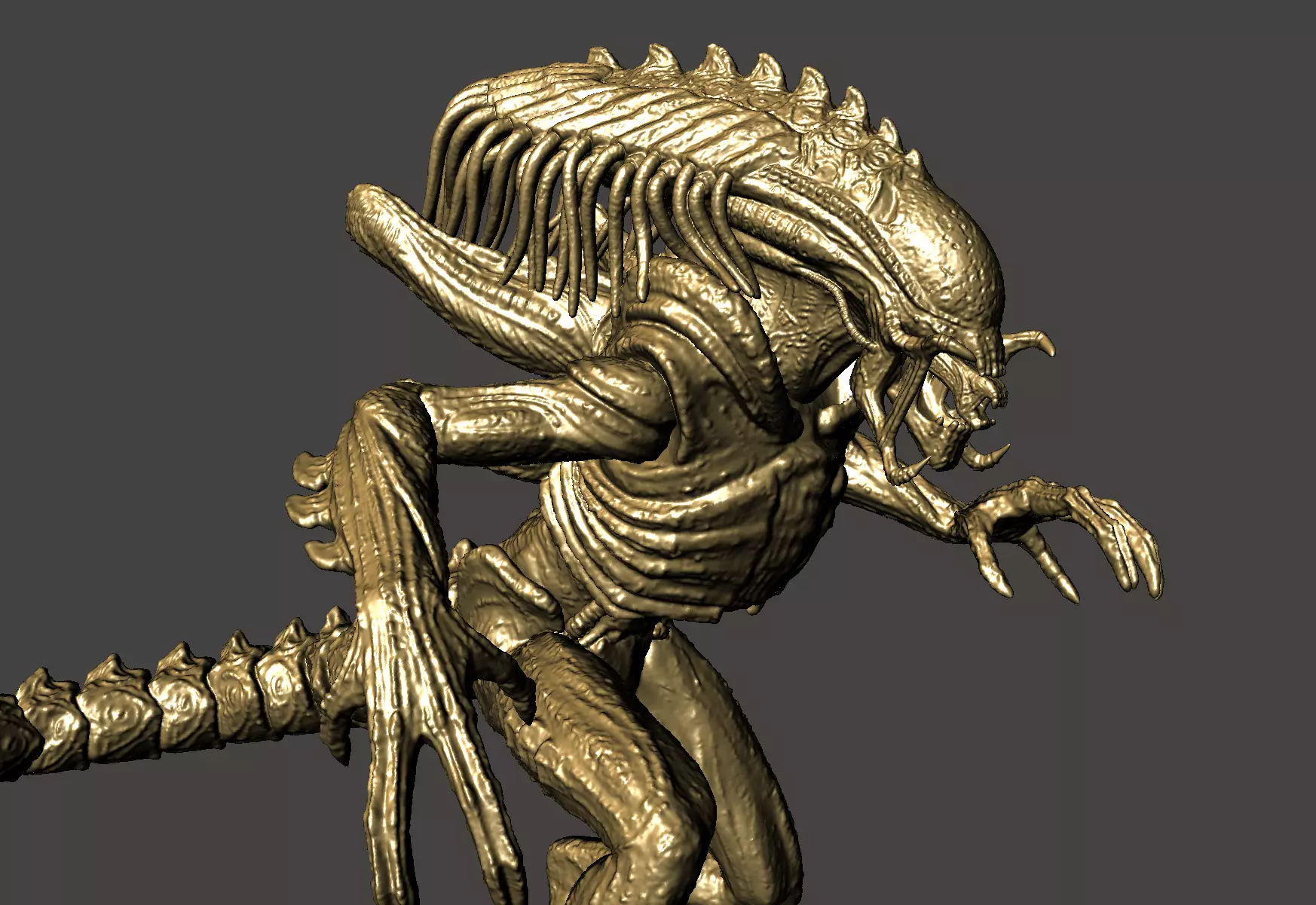 PREDALIEN ABOMINATION HYBRID XENOMORPH AVP - ULTRA DETAILED STL 3D print model_0
