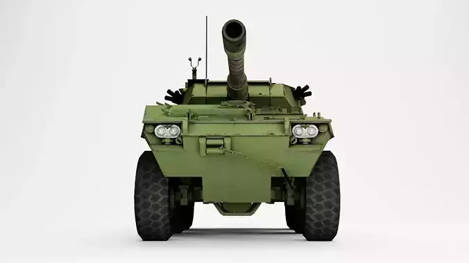 LAV-600 military vehicle Low-poly 3D model