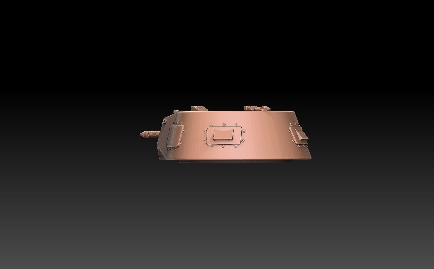 Panzer 1 Tank Turret ROYALTY FREE VERSION 3D print model_4