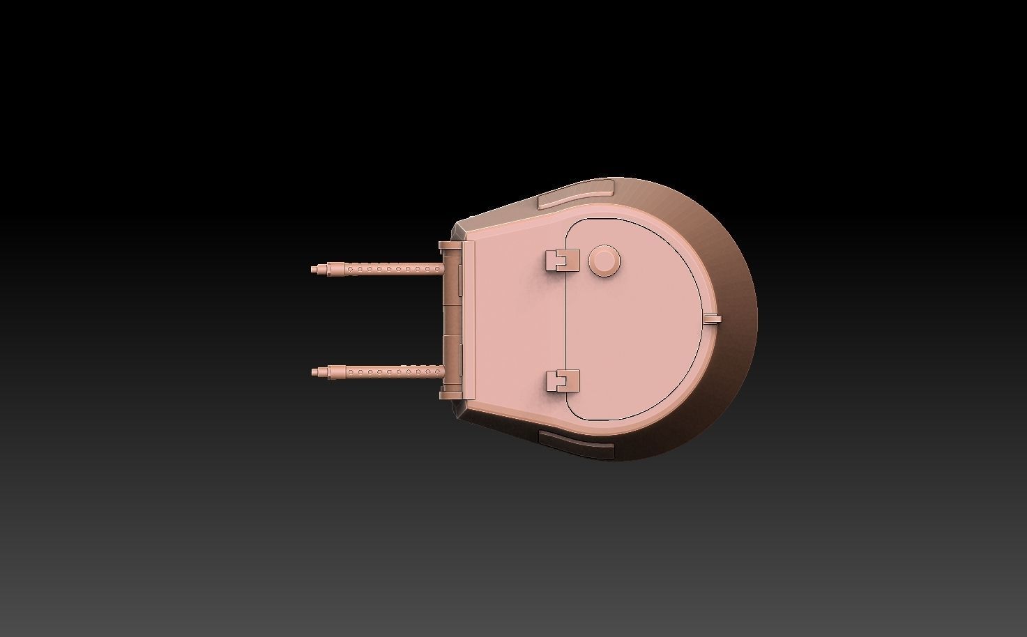 Panzer 1 Tank Turret ROYALTY FREE VERSION 3D print model_2