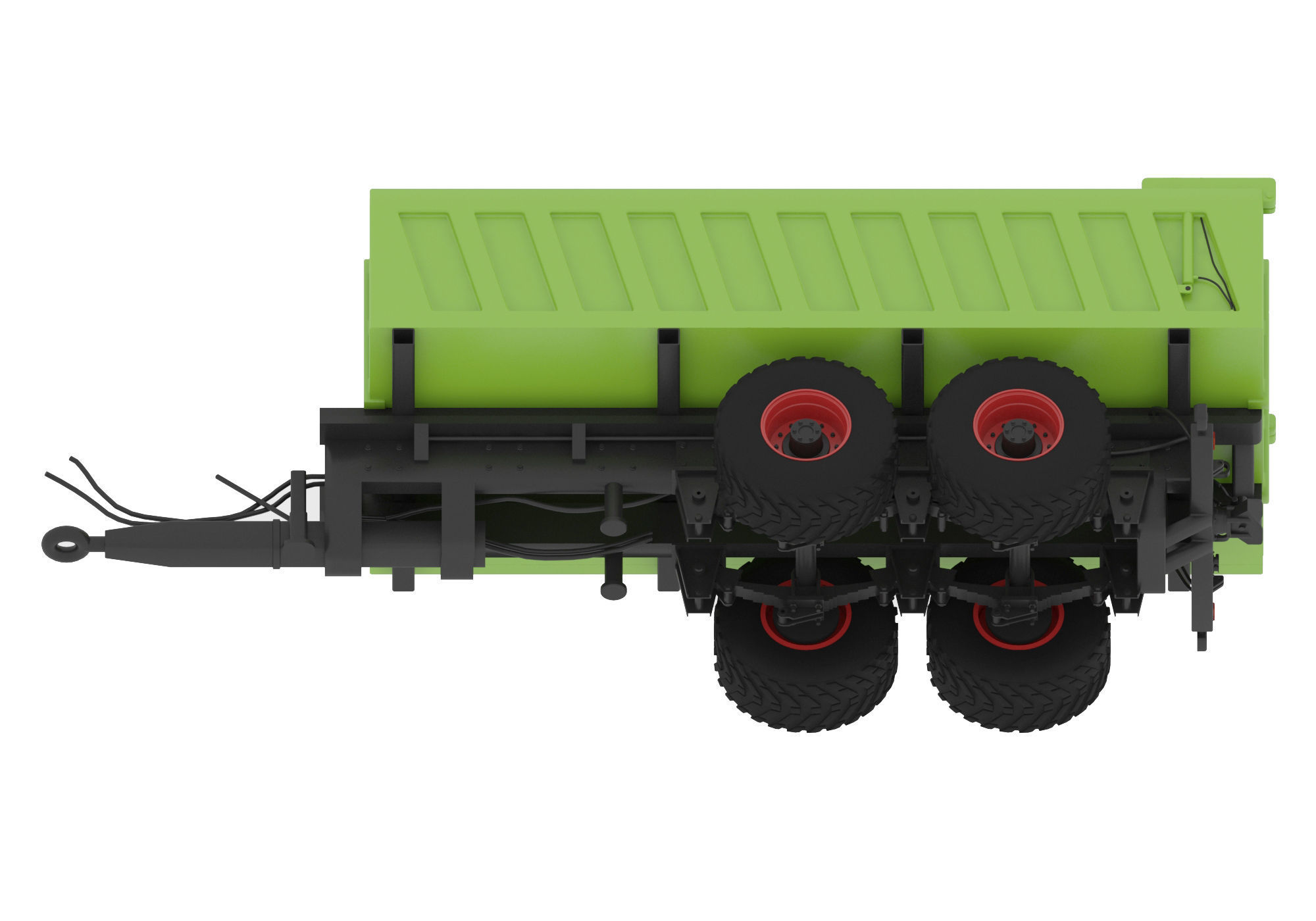 Tractor trailer 3D model_3