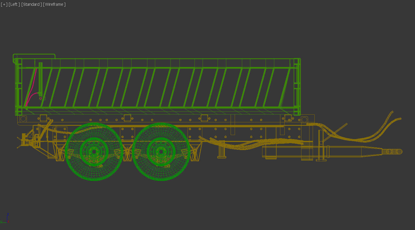 Tractor trailer 3D model_8