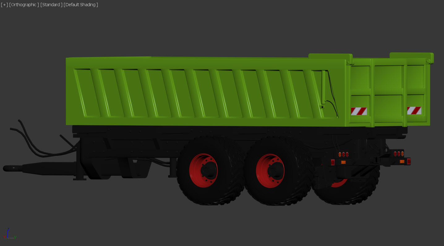 Tractor trailer 3D model_12