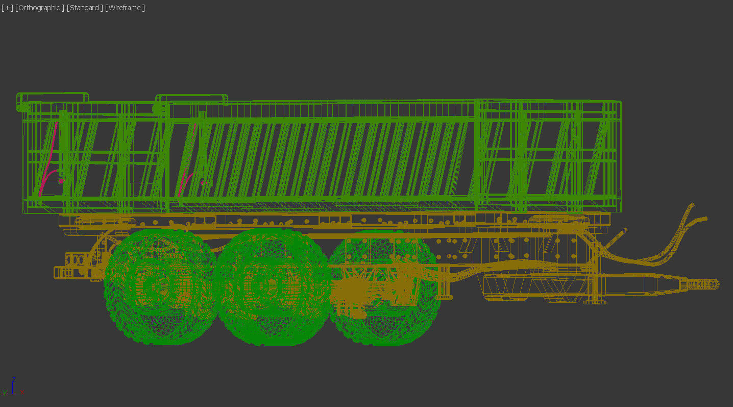 Tractor trailer 3D model_7