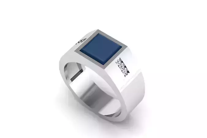 Square Signet Ring R 166