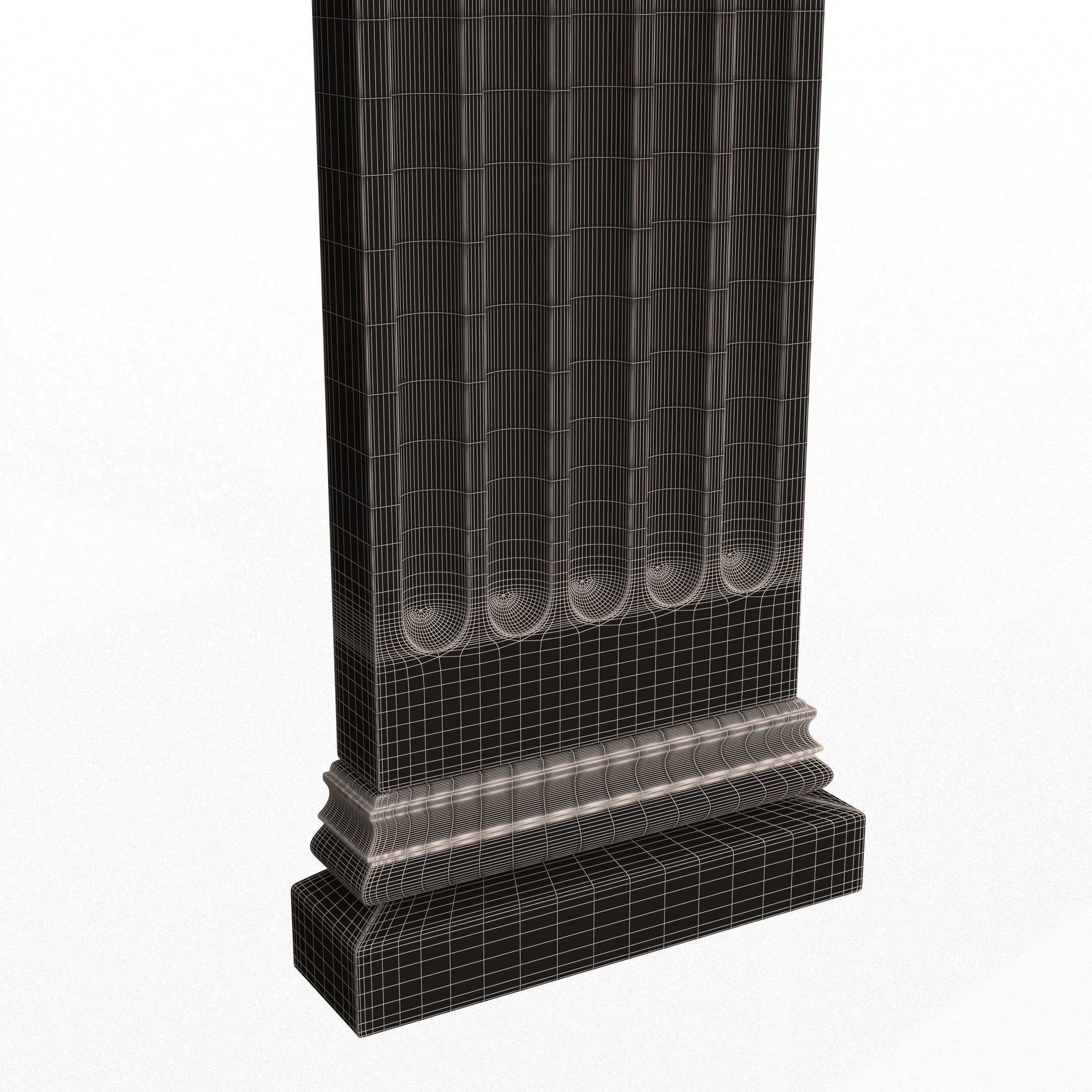 Column Capital 01 Low-poly 3D model_8