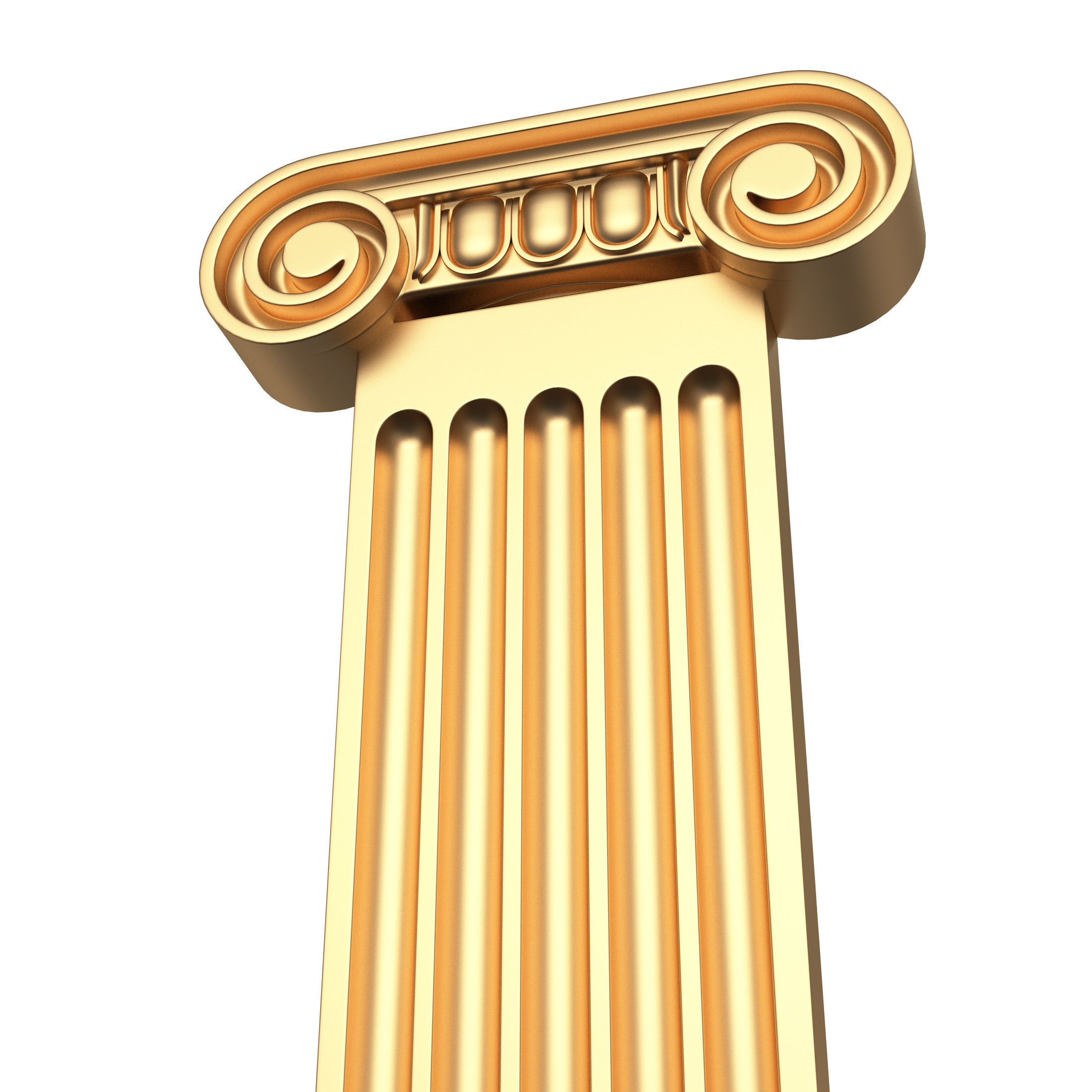 Column Capital 01 Low-poly 3D model_4