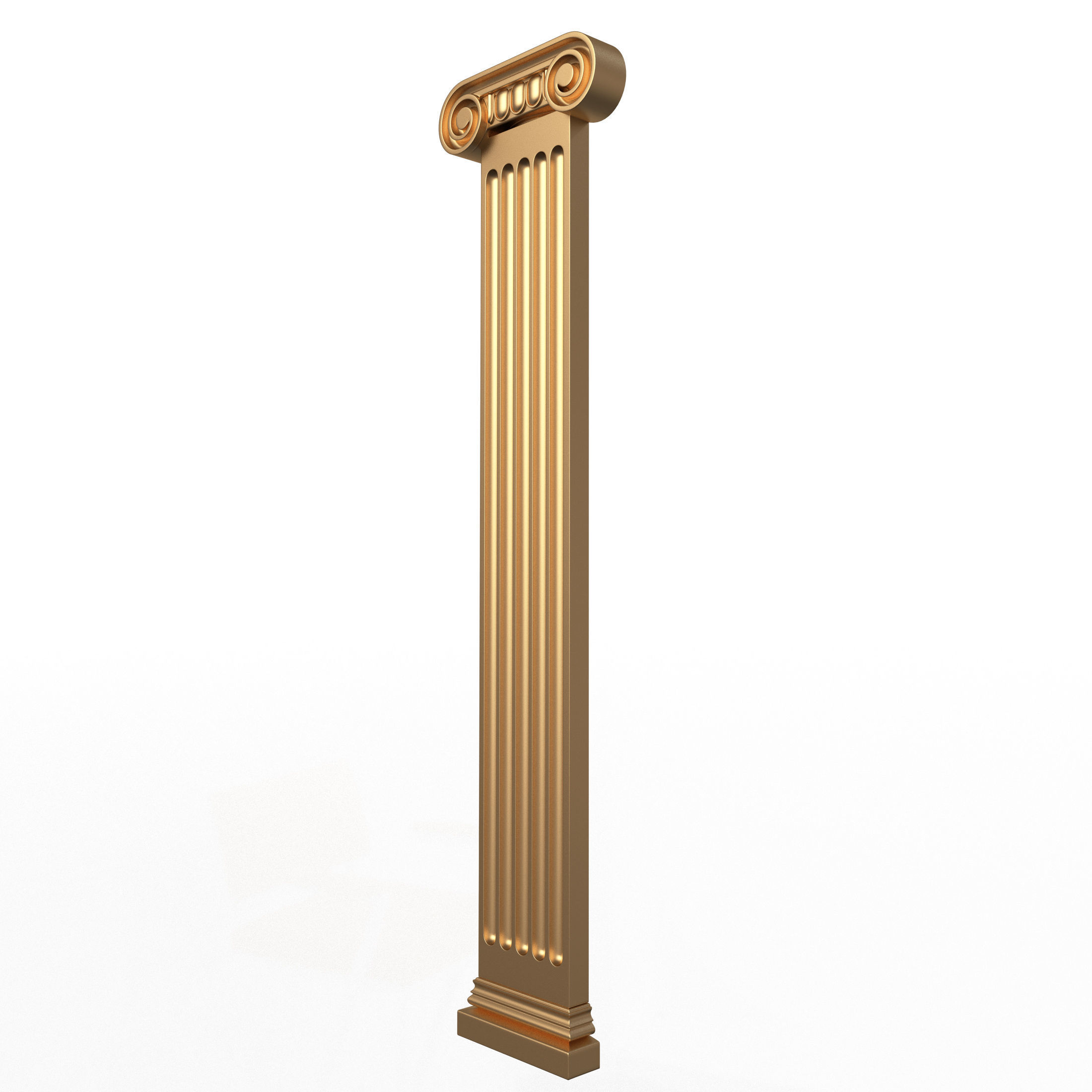 Column Capital 01 Low-poly 3D model_2